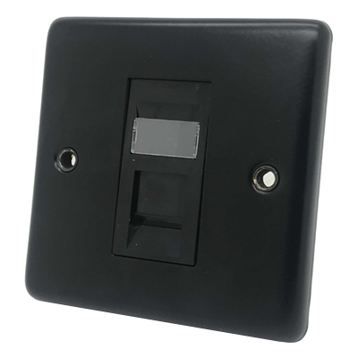 Timeless Black Graphite Timeless RJ45 Network Socket